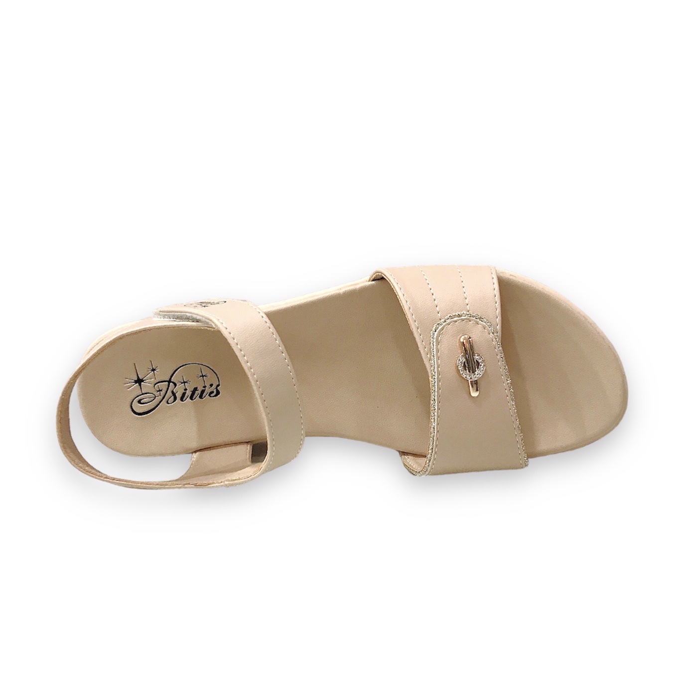 {3cm} Xăng Đan Nữ, Sandal Nữ Đẹp BRW000100KEM (size 35-39)