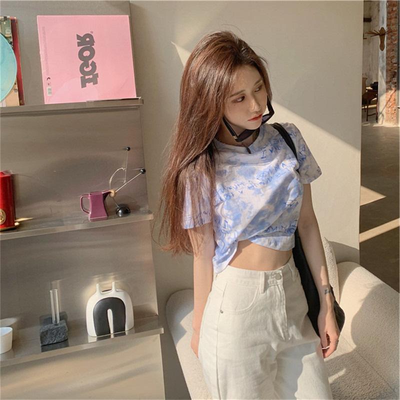 Áo thun nữ croptop trẻ trung năng động chất liệu thun cotton co giãn 4 chiều