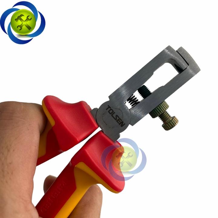 Kìm tuốt dây cách điện 1000V Tolsen V16066 160mm