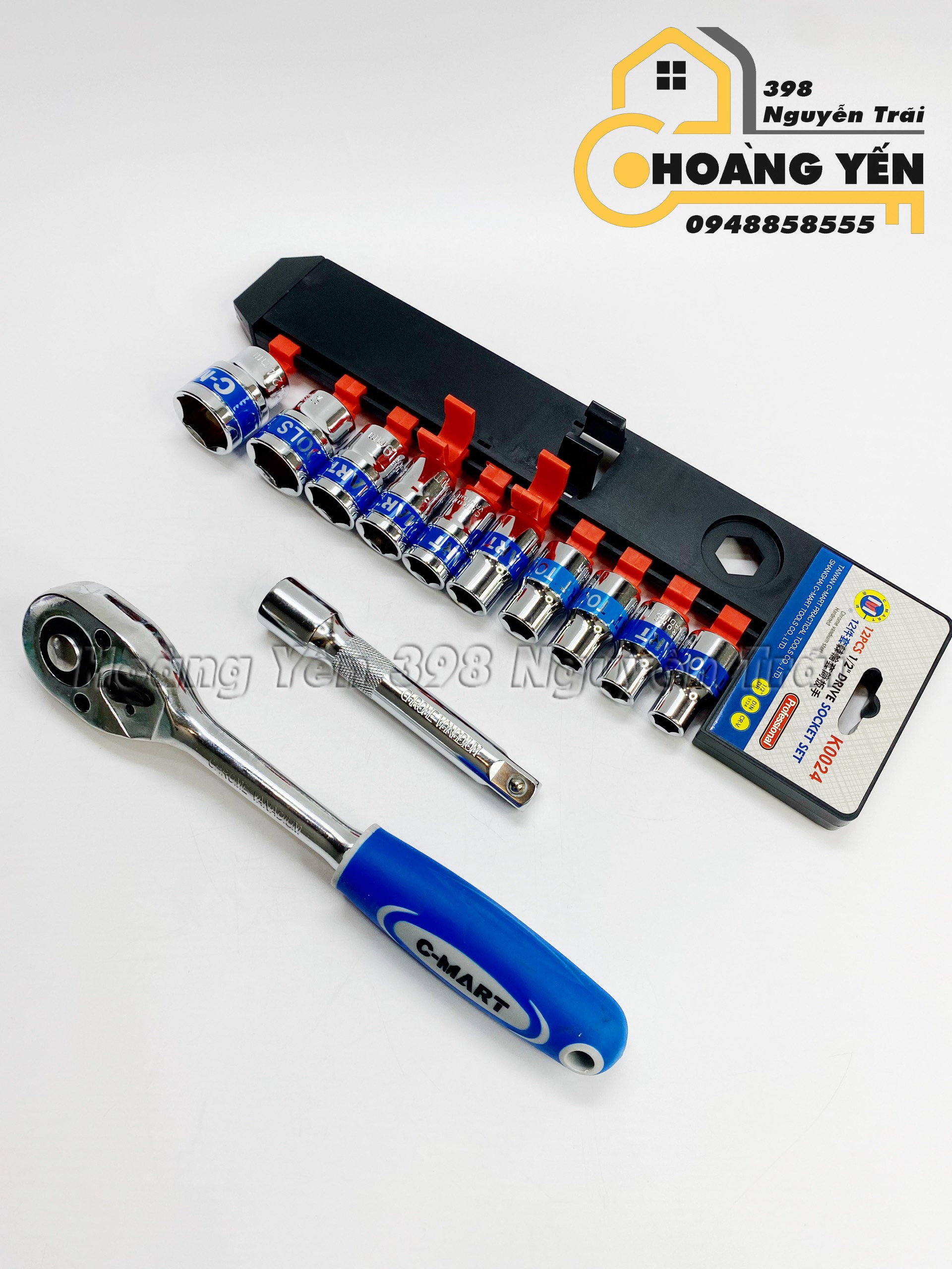 Bộ tuýp chính hãng C-MART K0024 1/2 12 chi tiết