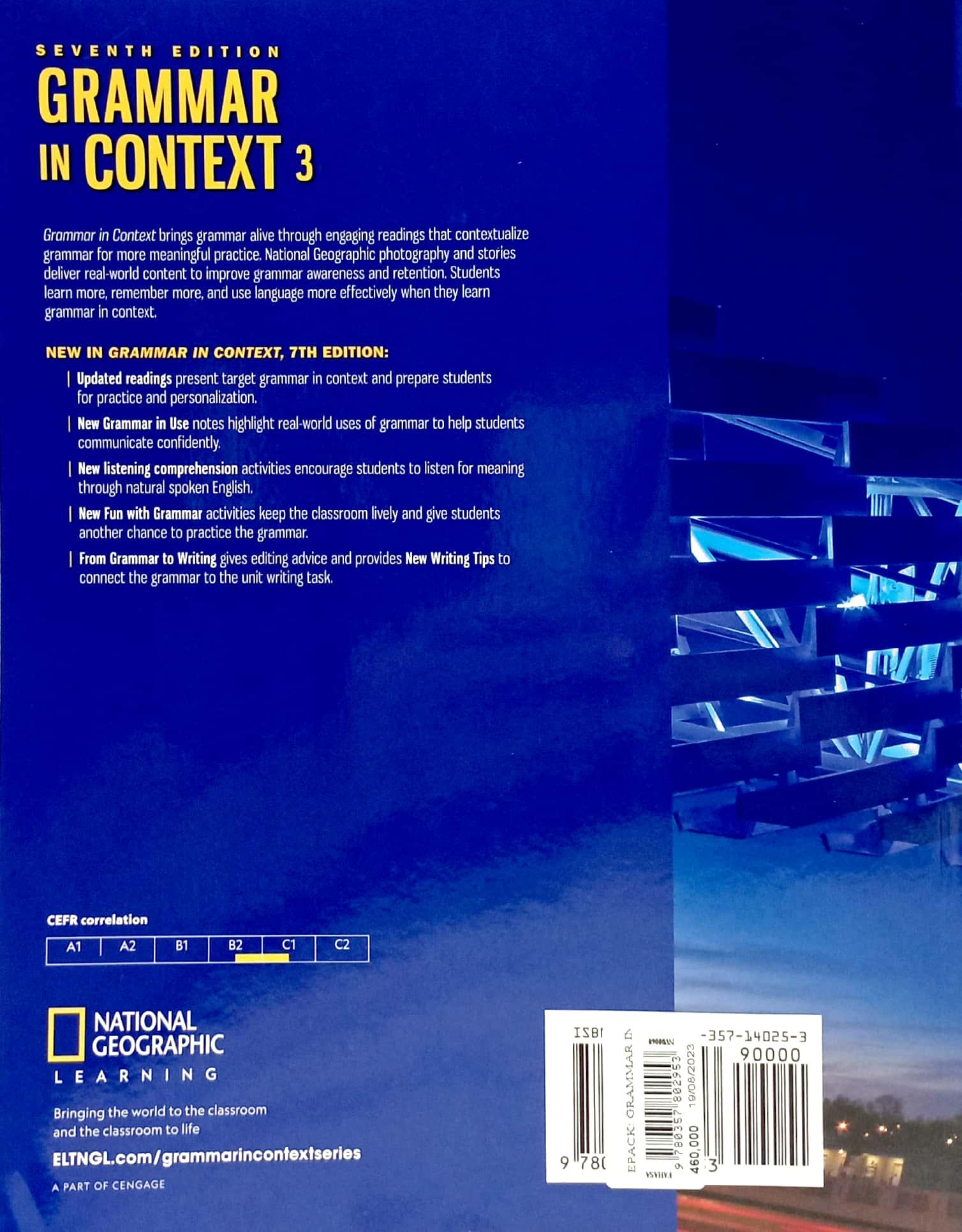 Grammar In Context 3 Student Book + OWB EPIN - 7th Edition