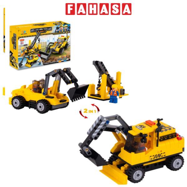 Đồ Chơi Lắp Ráp Máy Xúc Đào Thủy Lực 2 Trong 1 - Hydraulic Excavator - Toys&amp;Joys 8632 (268 Mảnh Ghép)