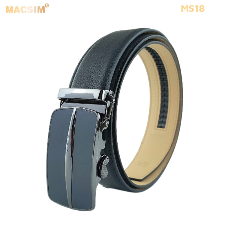 Thắt lưng nam da thật cao cấp nhãn hiệu Macsim MS18