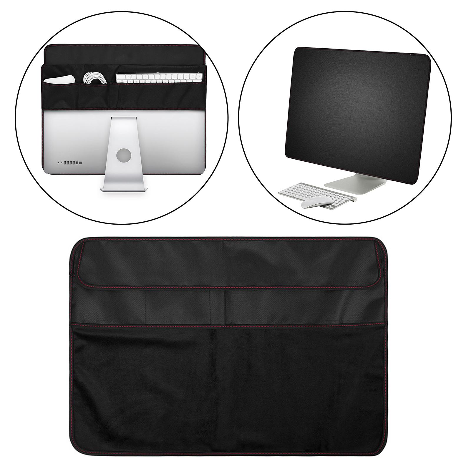 PC Dustproof Cover PU Leather Dust Cover for iMac Screen