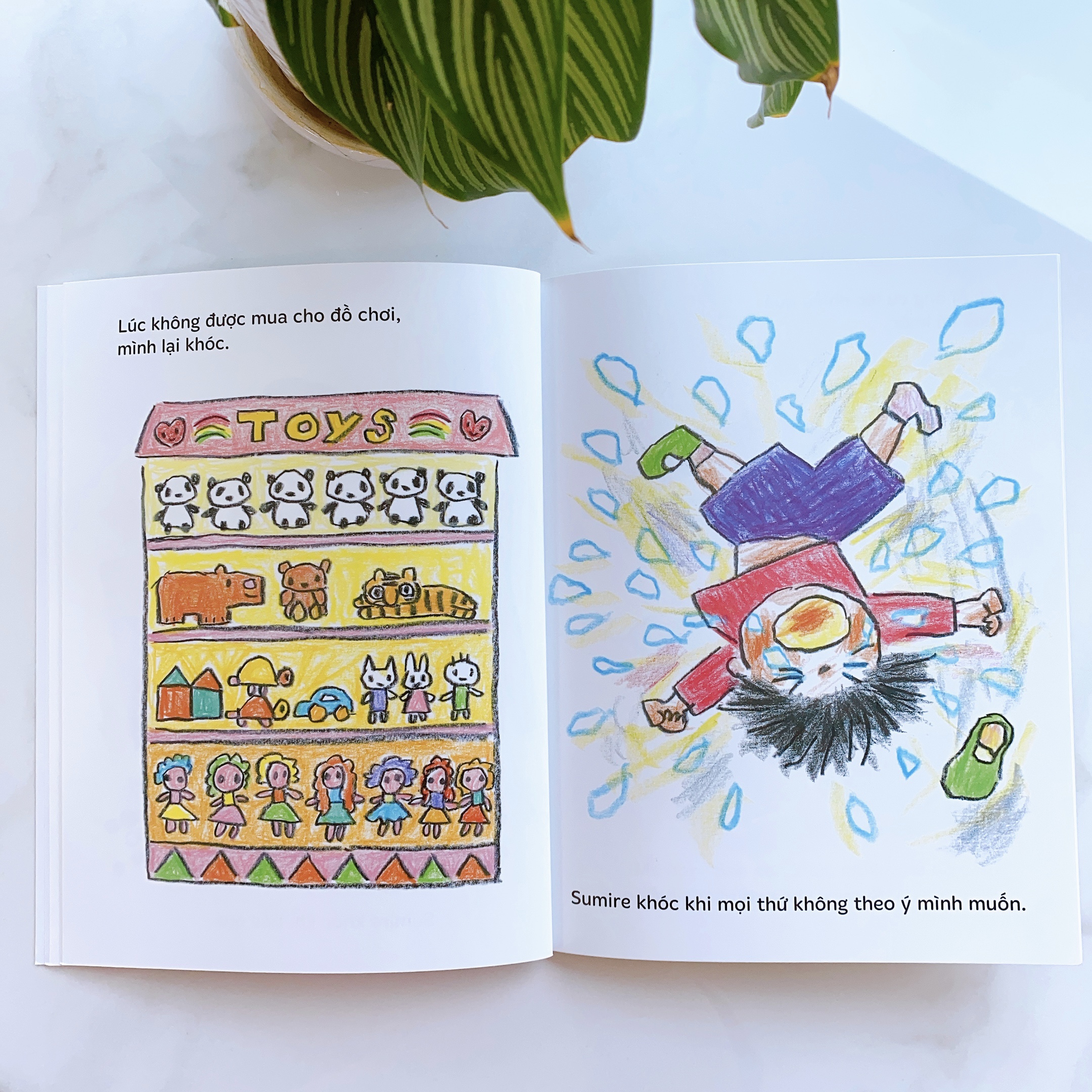 Sách cho bé từ 3 tuổi - Phát triển tư duy Để Con Được Khóc (Truyện tranh Ehon Nhật Bản)