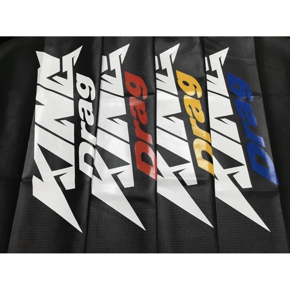 Da yên king drag chữ lớn cacbon dành cho xe máy