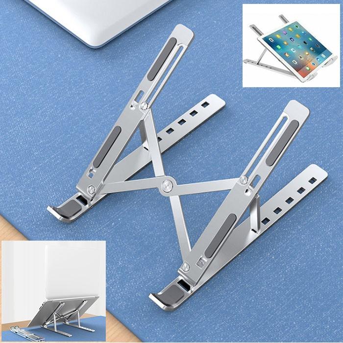 Kệ Giá Đỡ Laptop Stand Nhôm Tản Nhiệt Có Túi Vải Bảo Vệ Chống Trầy