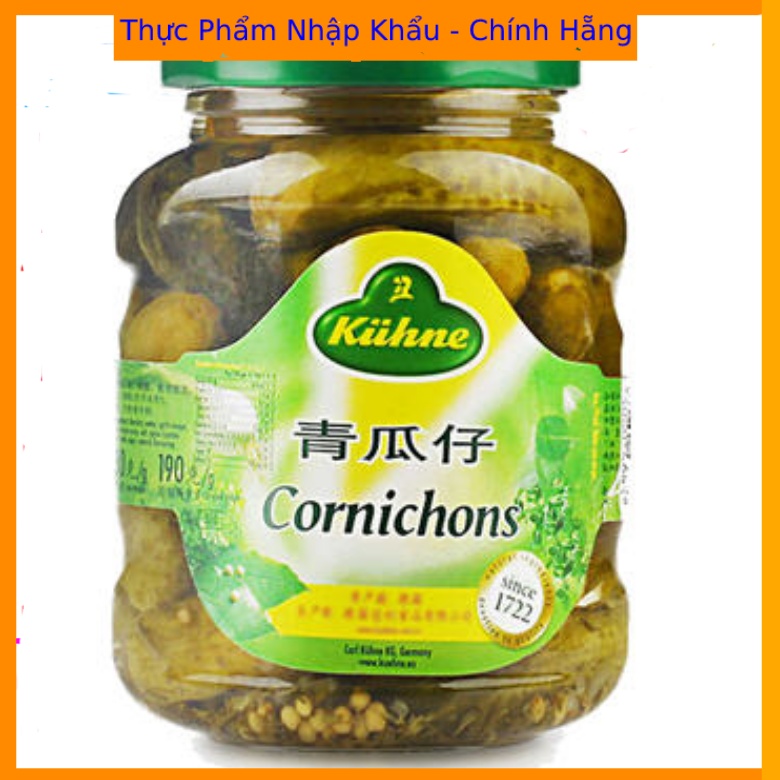 Dưa chuột bao tư ngâm hiệu kiihne 330g