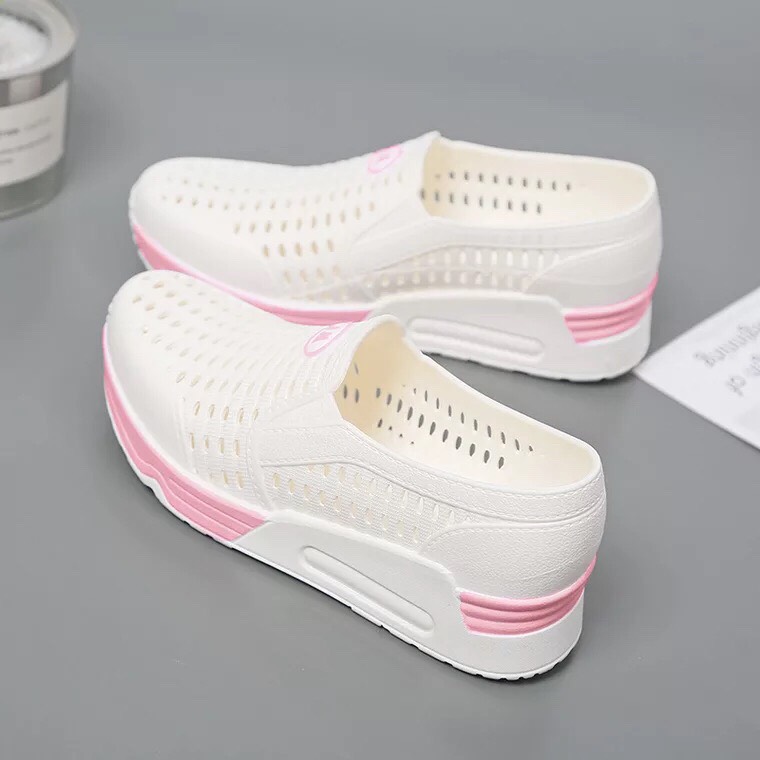 Giày nhựa nữ độn đế cao cấp hot trend 2020 - MH64