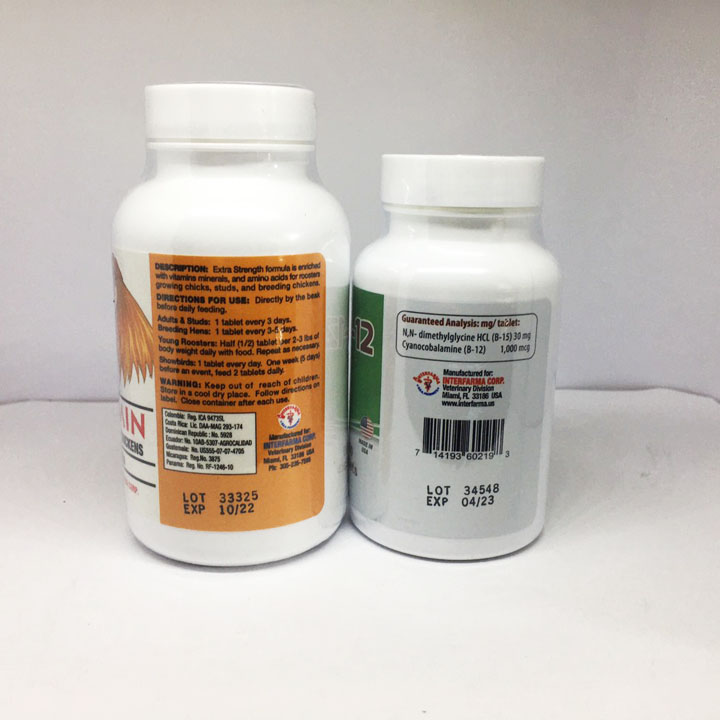 Combo 50 Viên Gallomin + 50 Viên B15 B12 -Nuôi Chiến Kê Chế Độ Đá