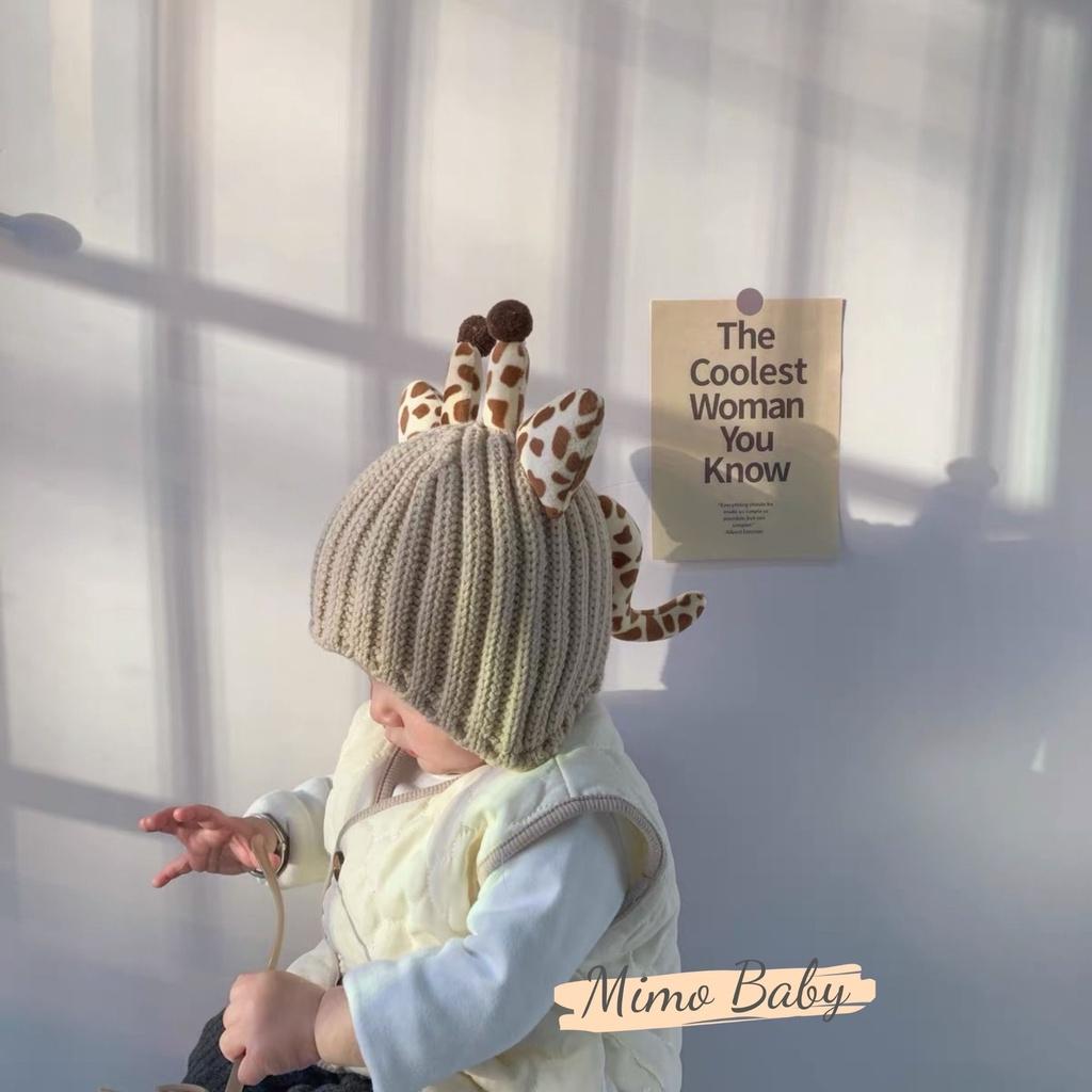 Mũ len cao cấp chiếc đuôi đáng yêu cho bé Mimo Baby ML47