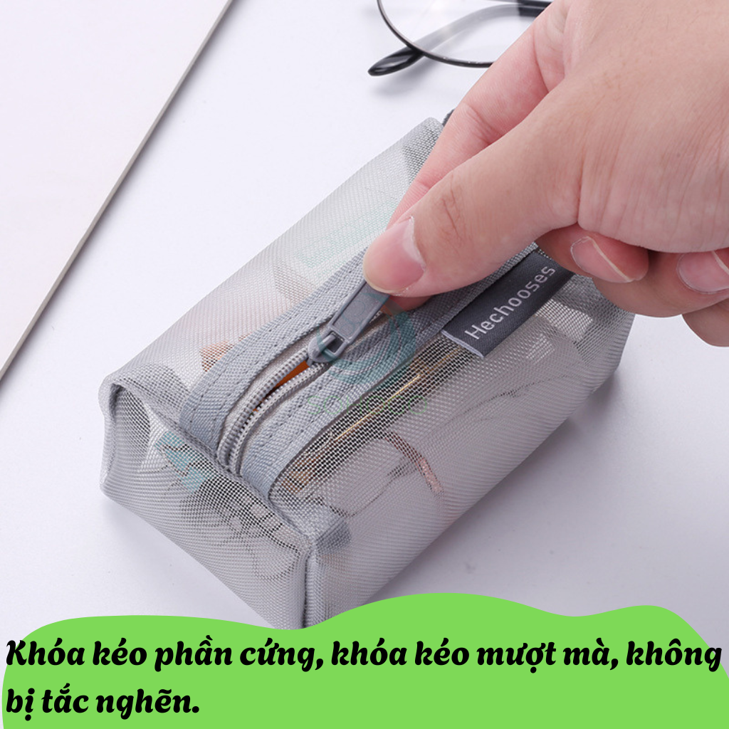 Túi Lưới Đựng Mỹ Phẩm Du Lịch -Túi Đựng Đồ Cá Nhân Lưới Thông Thoáng -Túi Lưới Đa Năng Chống Nhăn – Nhẹ Nhàng & Tiện Lợi -Túi Trang Điểm Lưới Siêu Nhẹ – Cất Gọn Trong Tích Tắc