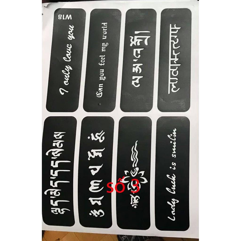 Xăm Hình Chữ Thư Pháp Đẹp Giá Rẻ Xam Chu La Ma Hin DuẢ Rập