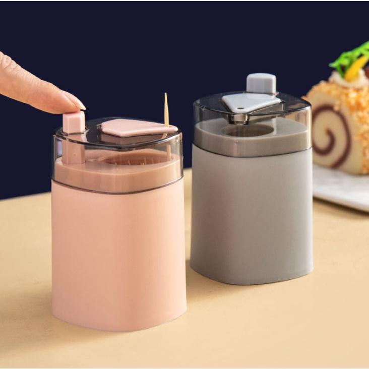 Hộp Đựng Tăm Nhấn Tự Động Tứ Giác-hộp đựng tăm đa năng-Hộp đựng tăm tự động Toothpick