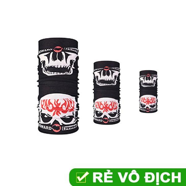 Khăn phượt đa năng 2 đầu lâu mặt quỷ
