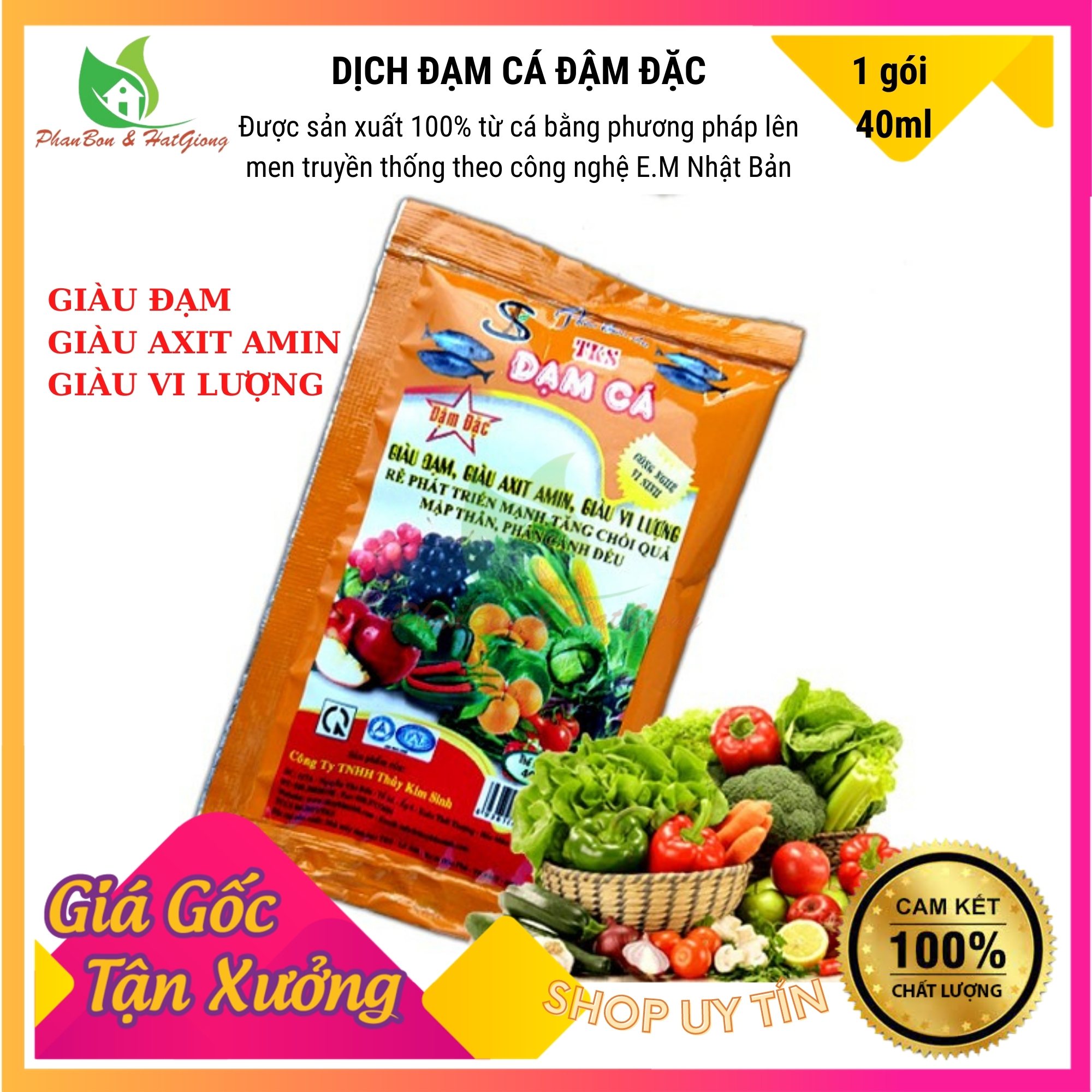 Phân Bón Đạm Cá Phân Bón Lá Bón Hoa Hồng, Cây Cảnh, Rau Sạch