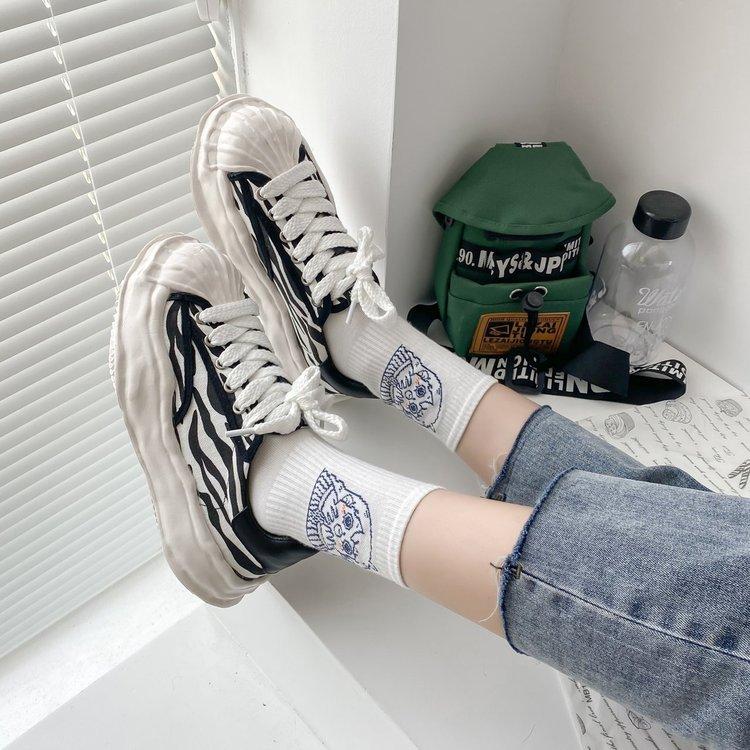 Giày Thể Thao Vải Bạt Thời Trang Hàn Cho Nữ