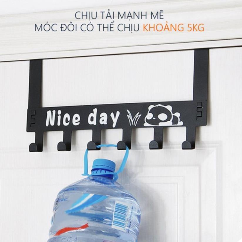 Móc Phía Sau Cửa Đa Năng, Bằng Thép Không Gỉ, Đa Năng, Tiện Lợi (Loại 6 móc) - K11