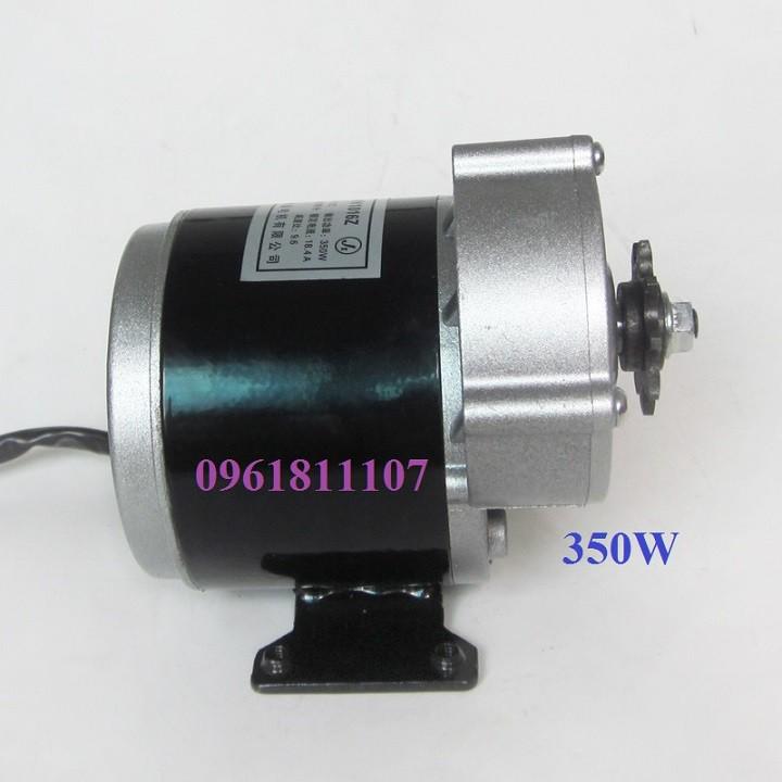 Combo motor xe điện giảm tốc 24V 350w xài tay ga