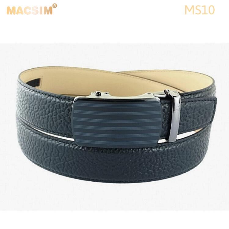 Thắt lưng nam -Dây nịt nam da thật cao cấp nhãn hiệu Macsim MS10