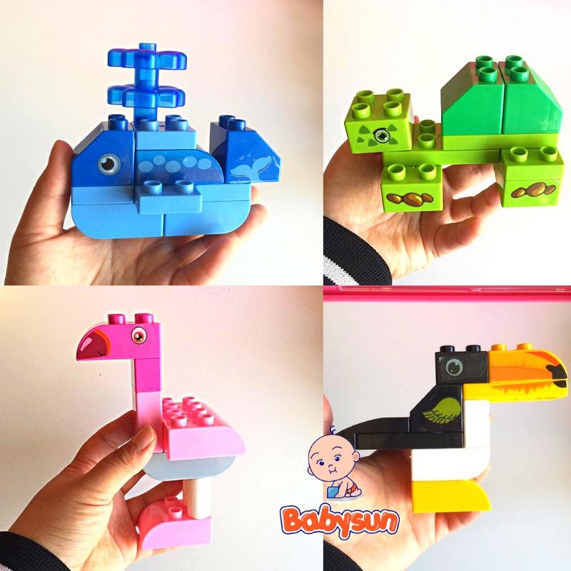 Mô hình lắp ráp con vật 3D, đồ chơi xếp hình sáng tạo 102 chi tiết