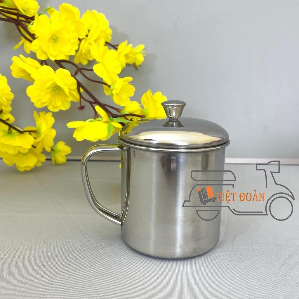 CA INOX SUS 304 CÓ NẮP 1LIT , 500ml, 250ml , CỐC UỐNG NƯỚC, TÁCH uống trà, cà phê - kiểu dáng sang trọng