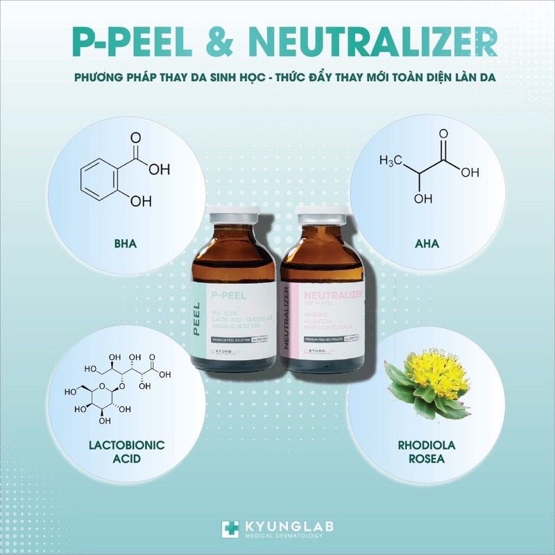 Tinh chất dưỡng da kyung lab P-Peel + Neutralizer giúp thay da làm đẹp da