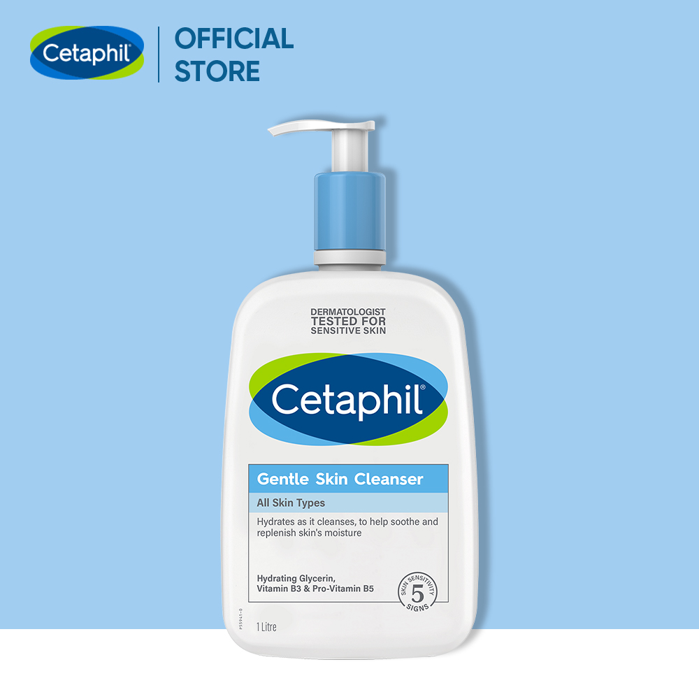 Sữa rửa mặt dịu lành cho da nhạy cảm Cetaphil Gentle Skin Cleanser 1000ml 