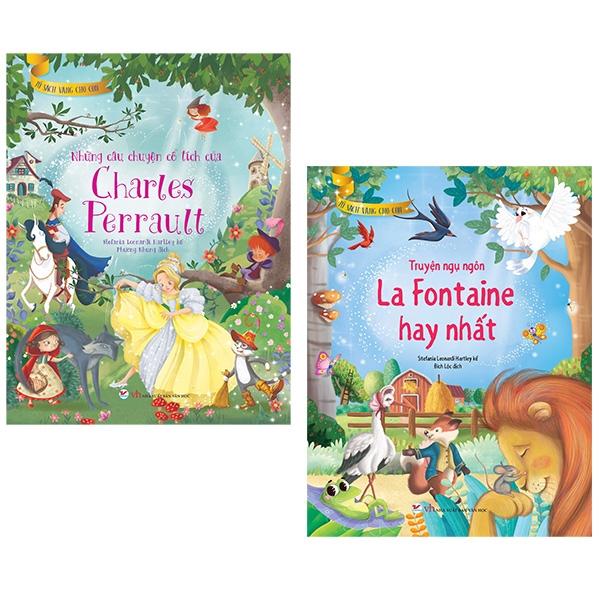 Combo 2 Cuốn Tủ Sách Vàng Cho Con Truyện Ngụ Ngôn La Fontaine Hay Nhất Những Câu Chuyện Cổ Tích Của Charles Perrault