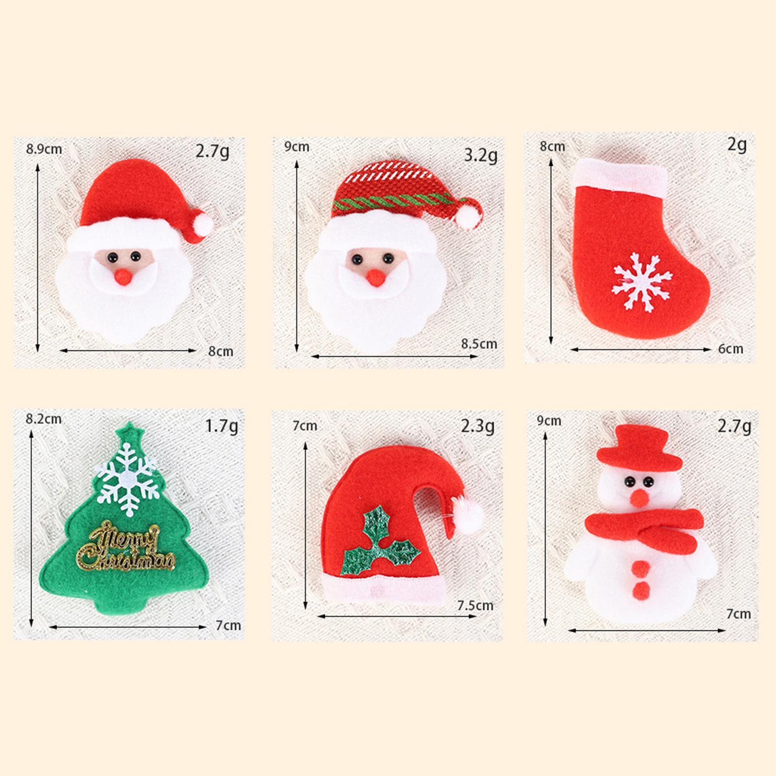 6x Christmas Ornaments Atmosphere Festive Party Supplies Hanging Decoration