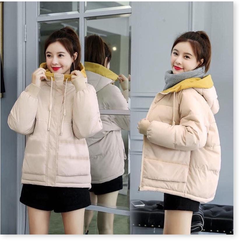 ÁO KHOÁC PHAO NỮ 3 LỚP CÓ NÓN THỜI TRANG BAO ẤM ÁP CHO MÙA ĐÔNG NĂM NAY KME FASHION
