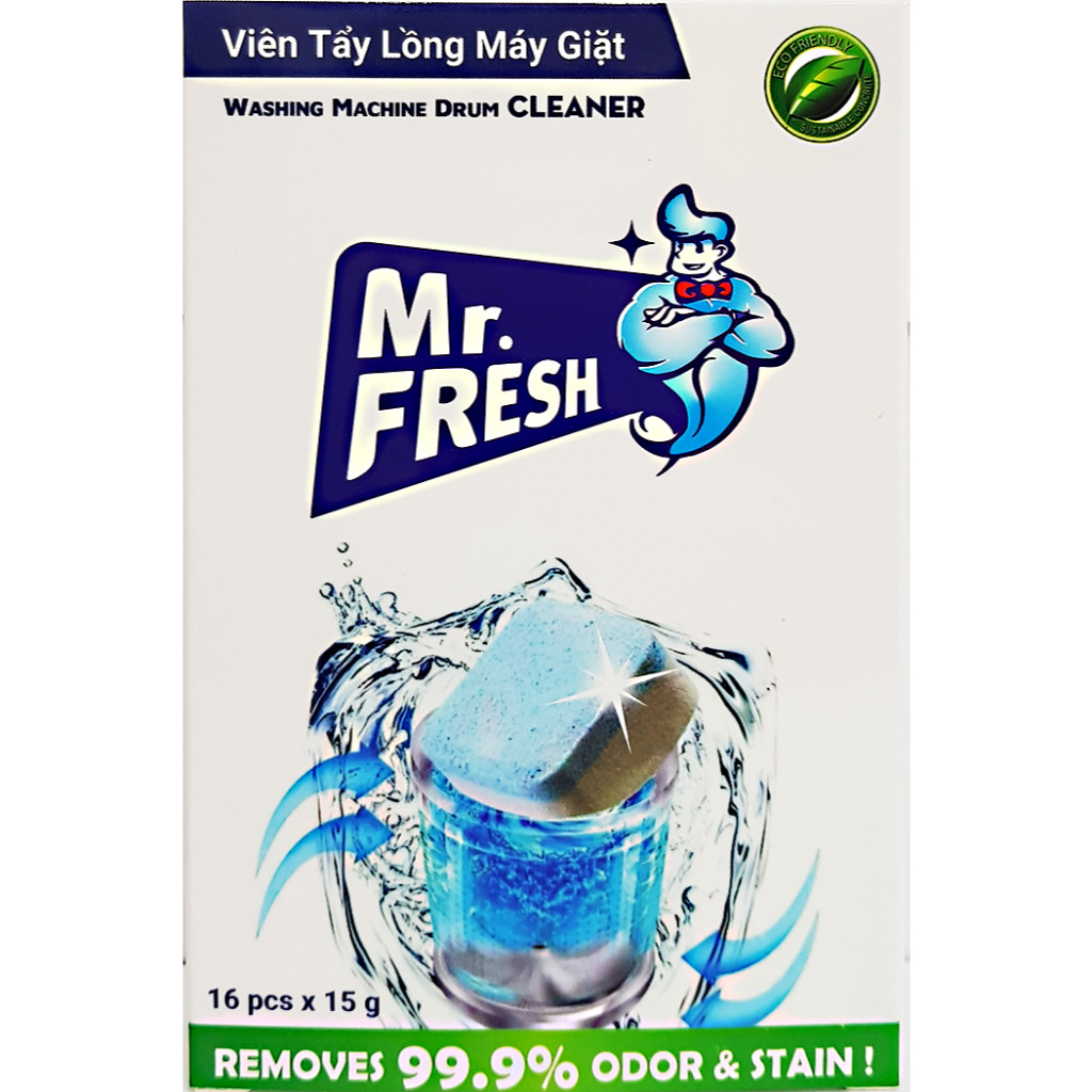 Hộp 16 viên nén tẩy lồng máy giặt Mr.Fresh