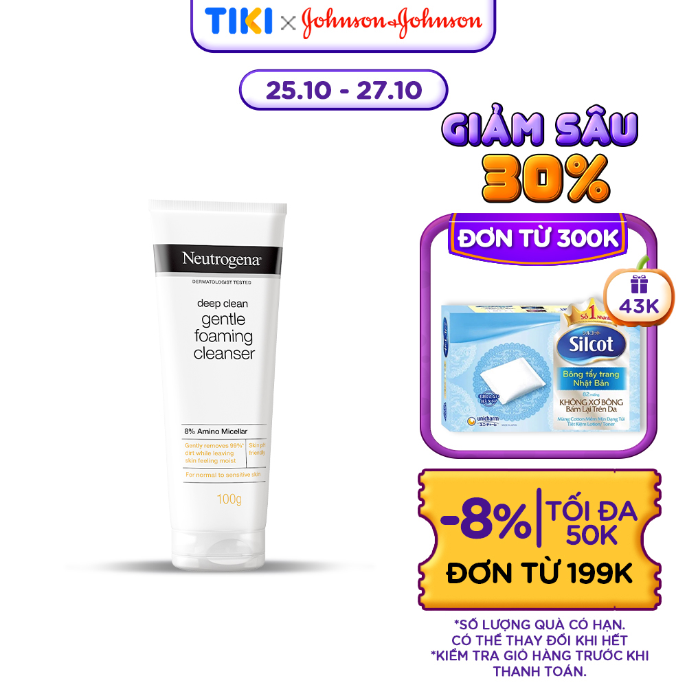 Sữa Rửa Mặt Neutrogena Làm Sạch Sâu Và Kiểm Soát Nhờn