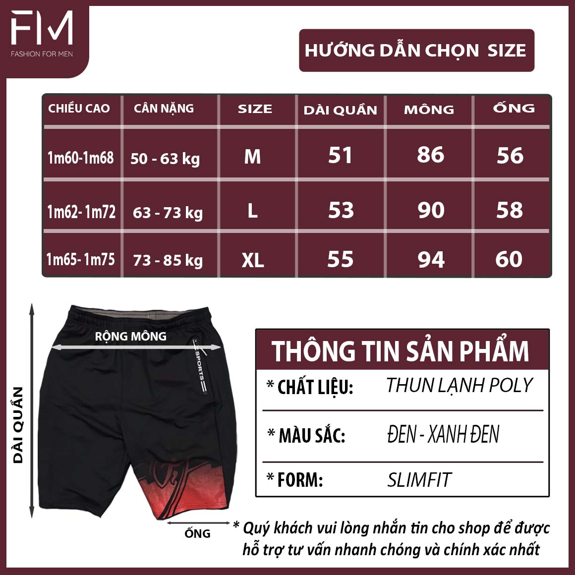 Combo 2 quần short nam thể thao thun lạnh cao cấp thoải mái, năng động, trẻ trung - FORMEN SHOP - FMCB3PS094