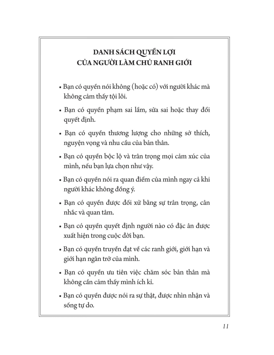 Làm Chủ Ranh Giới - Dám Nói Thật, Được Nhìn Nhận Và Sống Đời Tự Do_ML