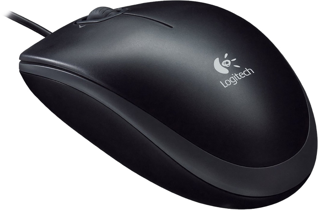 Chuột máy tính Logitech M100R Đen - Hàng chính hãng