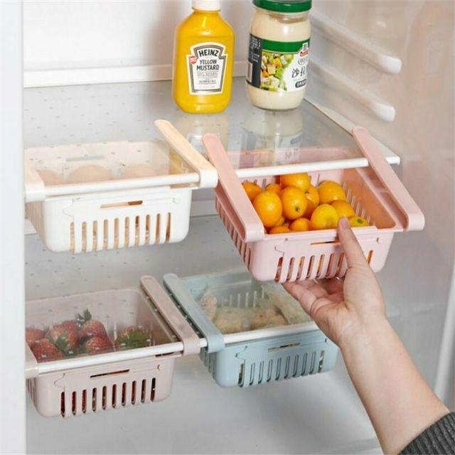 Khay Gài Tủ Lạnh Thông Minh - Rổ Cài Tủ Lạnh Thu Gọn