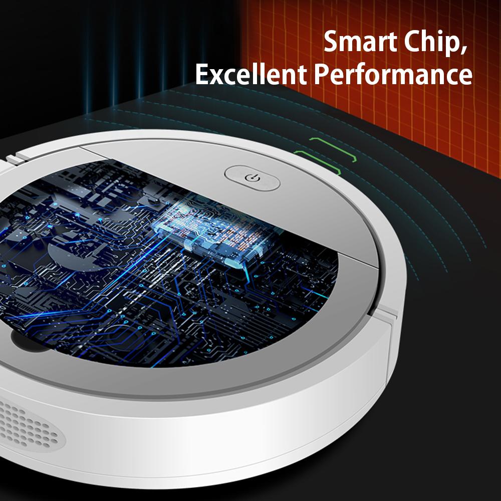 Robot hút bụi 3 trong 1, quét, lau, hút bụi,chất liệu ABS cao cấp, hình thức ngắn gọn và đẹp mắt, sử dụng lâu bền