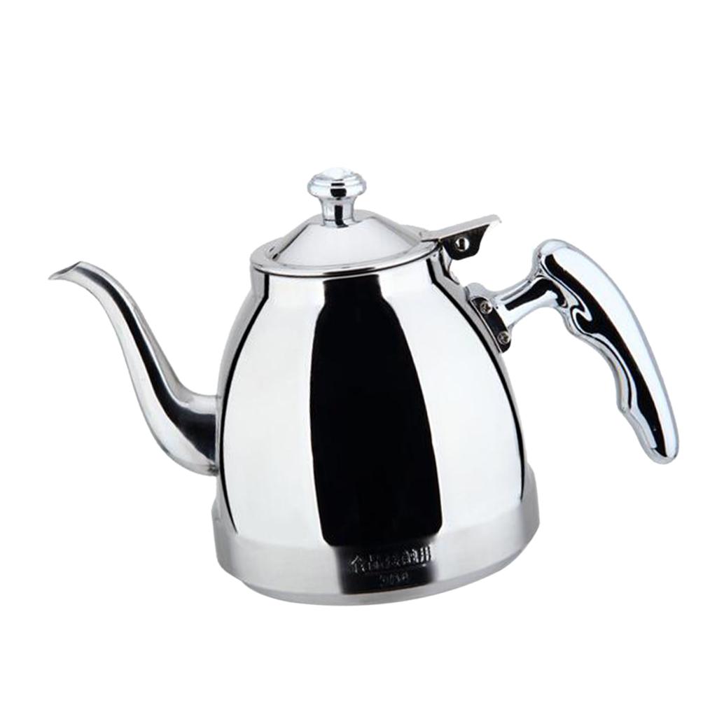 Outdoor Camping Stainless Steel 1.5L TeaKettle Kitchen Mini Tea Pot + Infuser