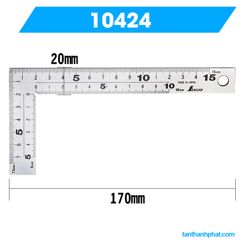 THƯỚC KE VUÔNG SHINWA 10424