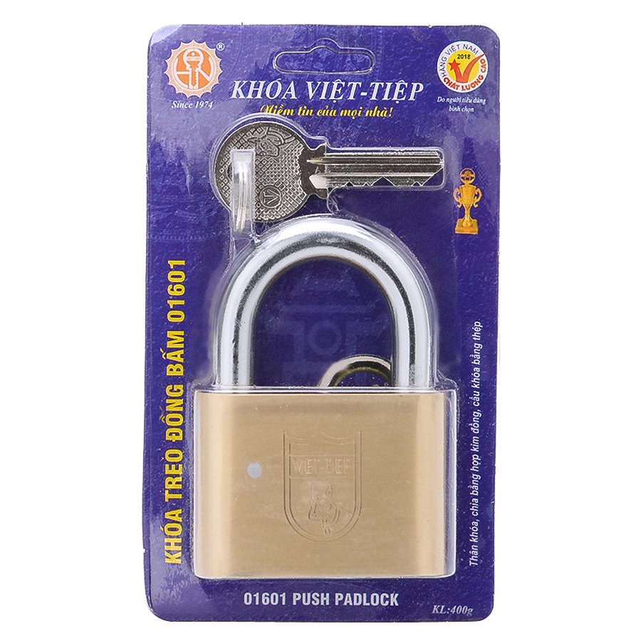 Ổ Khoá Việt Tiệp Loại Lớn 84 x 60 Ống Phi 10mm