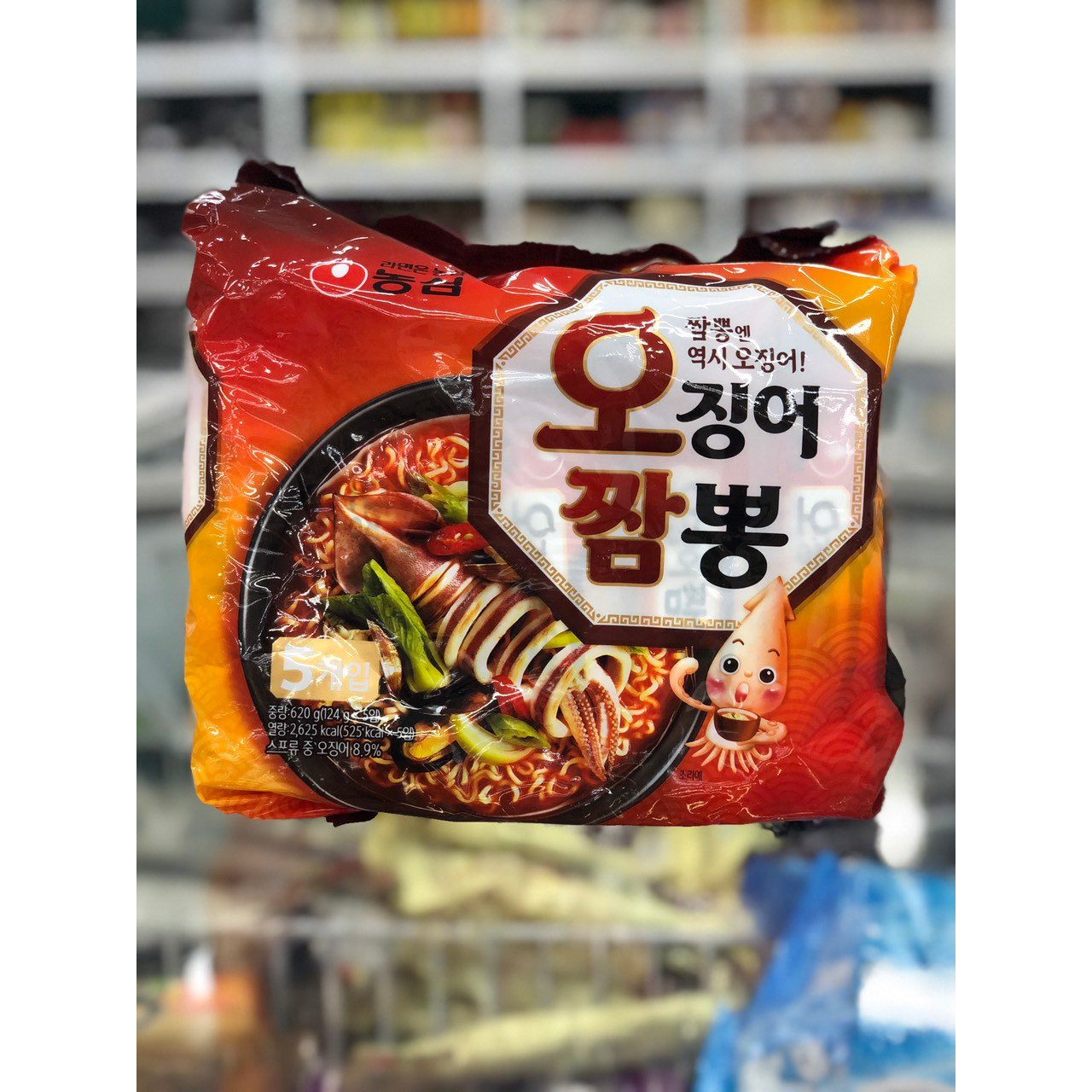 Bịch 5 Gói Mì Mực Hải Sản Champong Nongshim Hàn Quốc
