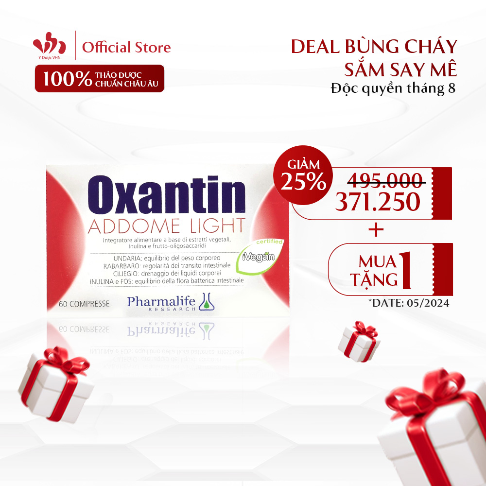 Viên uống tăng cường chuyển hóa chất béo Oxantin Pharmalife - Giúp cân bằng hệ vi sinh đường ruột