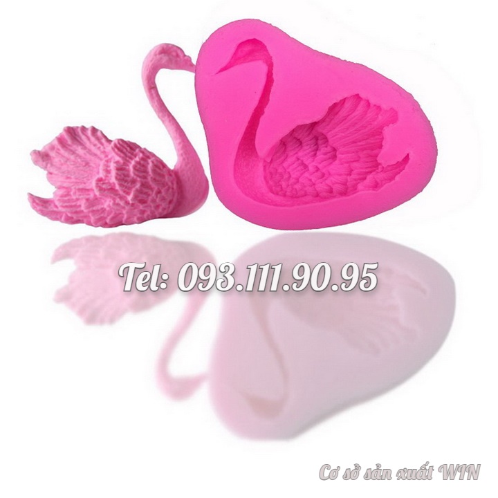 Khuôn rau câu silicon Thiên Nga – Mã số 1671
