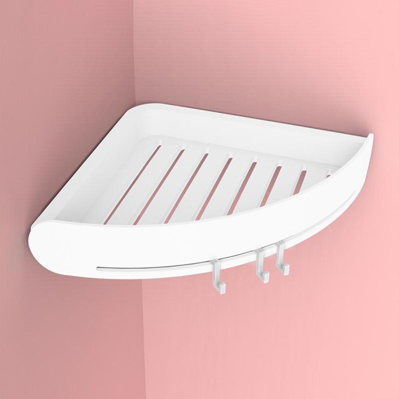 Giá để đồ gắn góc tường phòng tắm bằng nhựa tiện lợi