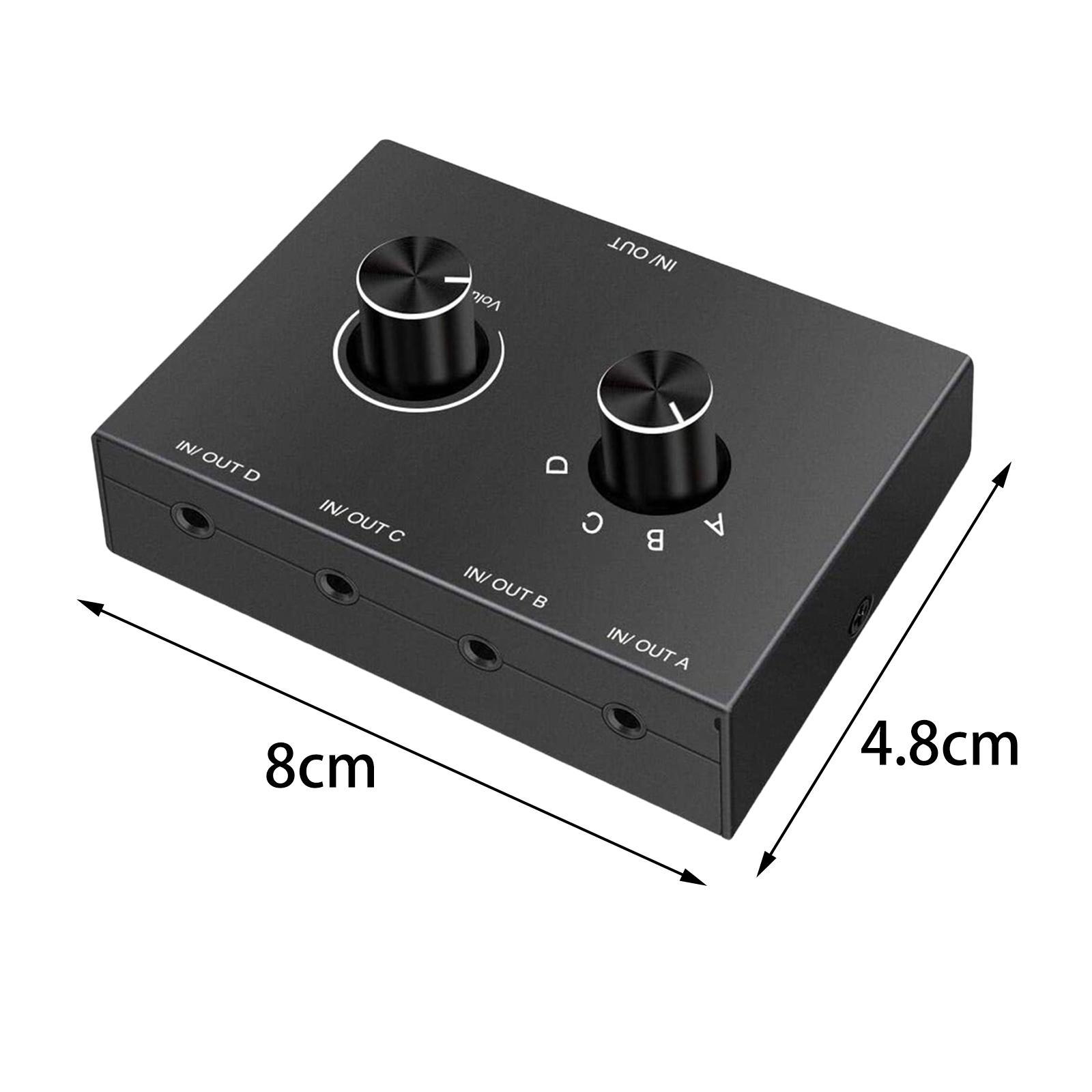 3.5mm Audio Switch Professional Output Lightweight for Laptop PC