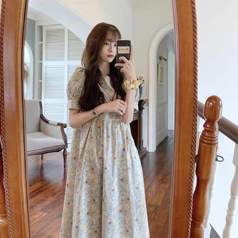 Váy Babydoll Hoa Nhí Vintage Siêu Dễ Thương