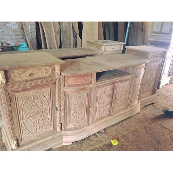 Kệ tivi Kiểu Quẩn Thừng - gỗ hương vân, gỗ gõ đỏ , gỗ hương đá - loại 2m2 và 2m4