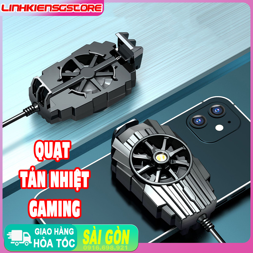 Quạt Tản Thiệt Chơi Game G6 Kiểu Kẹp Lưng Cho Điện Thoại Tiện Lợi Nhỏ Gọn Hiệu Quả