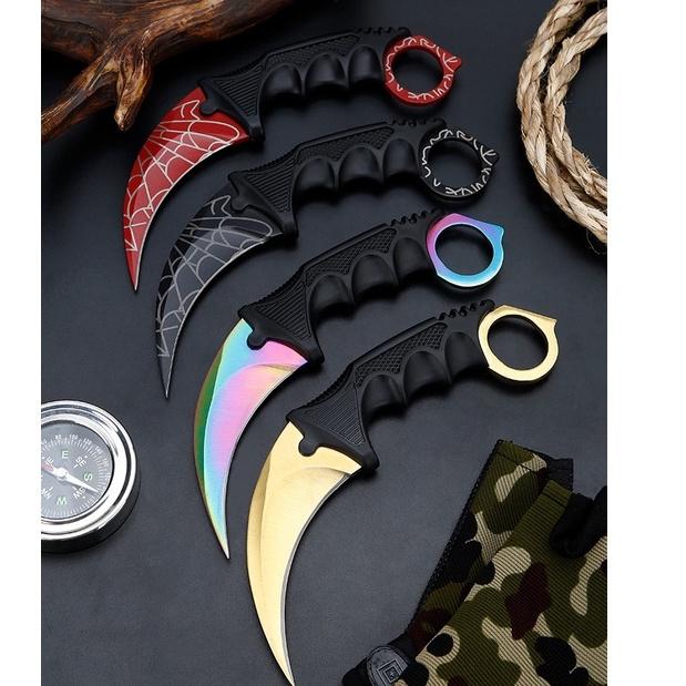 Dao Phượt Gấp Karambit Bỏ túi Du lịch Gọt hoa quả siêu tiện lợi